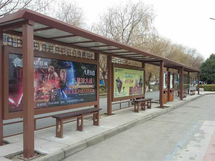 2015年11月5日揚(yáng)州公交候車亭生產(chǎn)完成